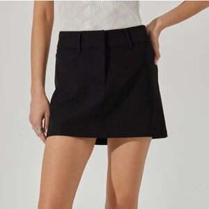 Astr Black Mini Skirt